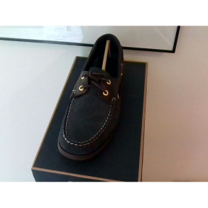 Sebago Endeavor Shoe Navy Nubuck - Brown Leather WW Str. 7/40