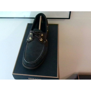 Sebago Endeavor Shoe Navy Nubuck - Brown Leather WW Str. 8,5/42