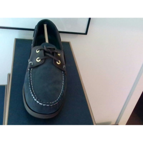 Sebago Endeavor Shoe Navy Nubuck - Brown Leather WW Str.10/44