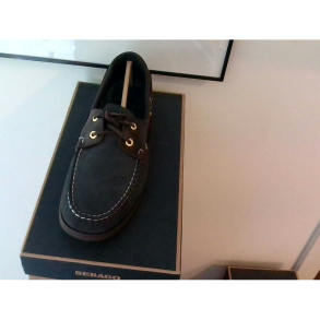 Sebago Endeavor Shoe Navy Nubuck - Brown Leather WW Str. 11/45