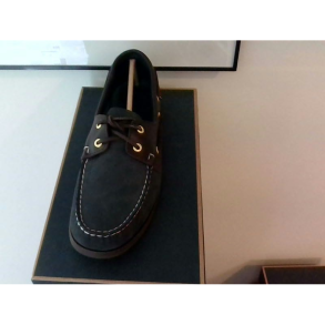 Sebago Endeavor Shoe Navy Nubuck - Brown Leather WW Str. 12/46,5