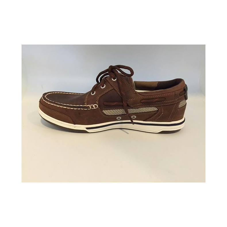 Sebago  Triton Three-eye Shoe Lysebrun Lder Walnut  Str. 8,5/42