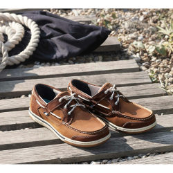 Sebago Triton Three-Eye Sko Lysebrun Lder Walnut 