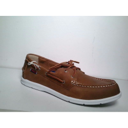 Sebago Litesides Two Eye Shoe Med Brown Leather Str. 7,5/41