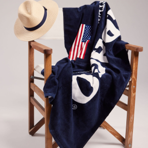 Sebago - Beach Towel Dark Navy  80x160 cm 