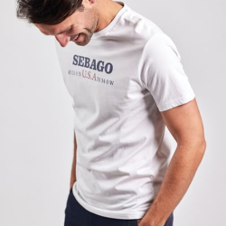 Sebago - Authentic Logo Tee White L