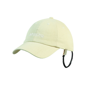 Musto Evo Self Fabric Peak Crew Cap Antique Sail White