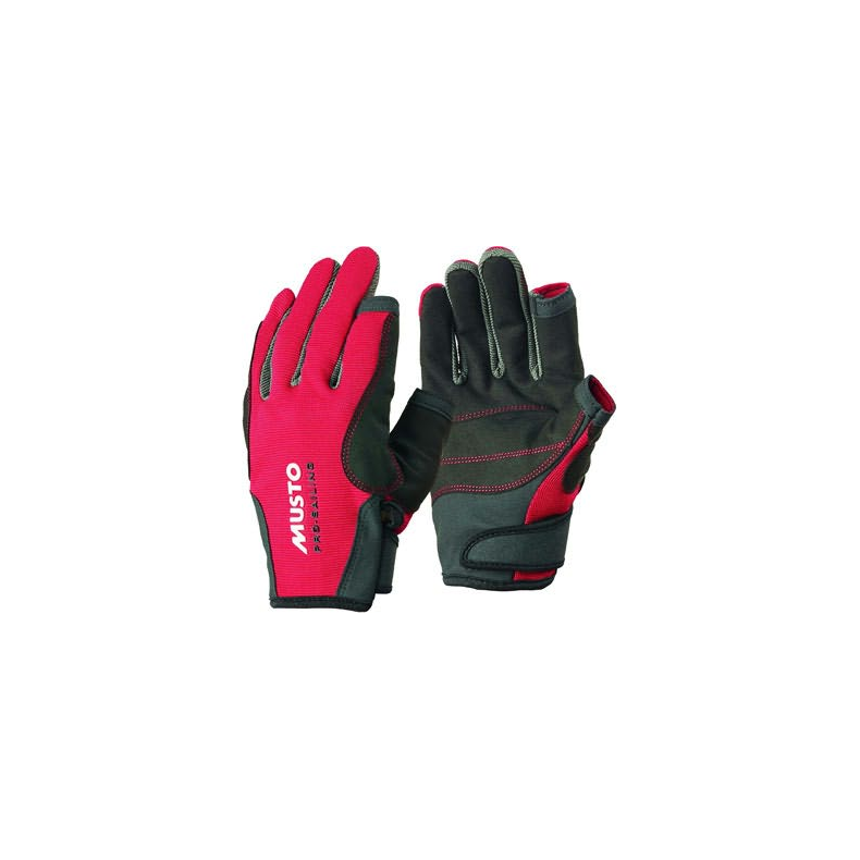 Musto Essential Saling Gloves Long Finger Red Str. XS