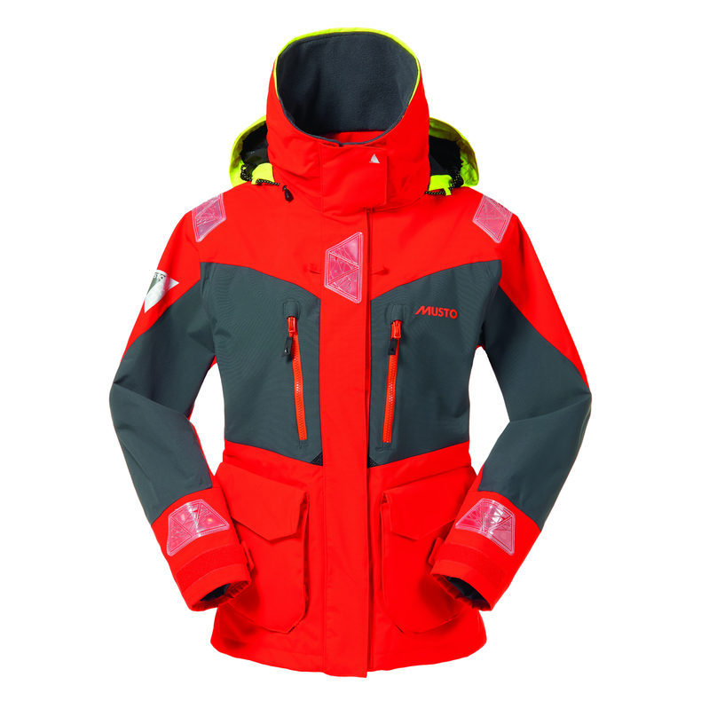 Musto Br2 Offshore Jacket FW Fire Orange/DarkGrey Str. M