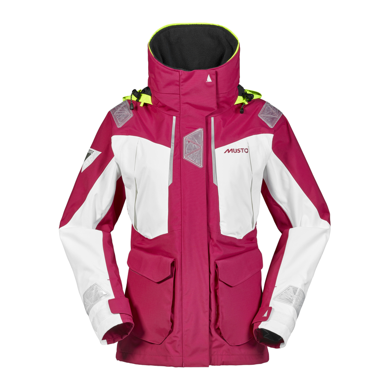 Musto BR2 Dame OffShore Jakke Cerise/White Str. 14