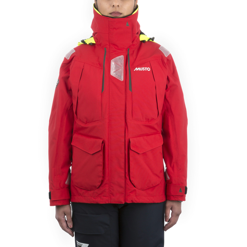 Musto BR2 Dame OffShore Jakke True Red Str. 8
