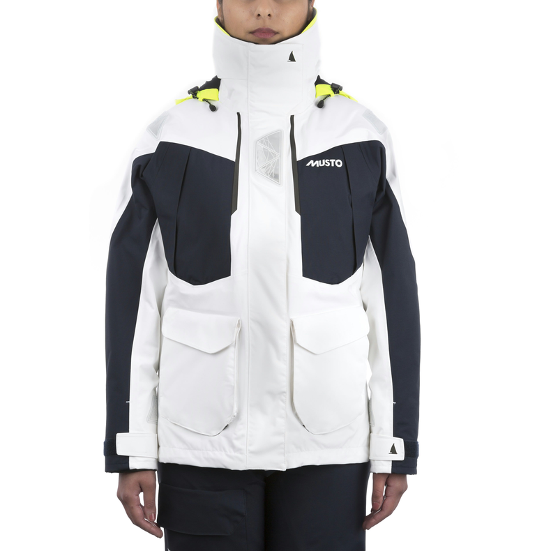 Musto BR2 Dame OffShore Jakke White Navy Str. 8
