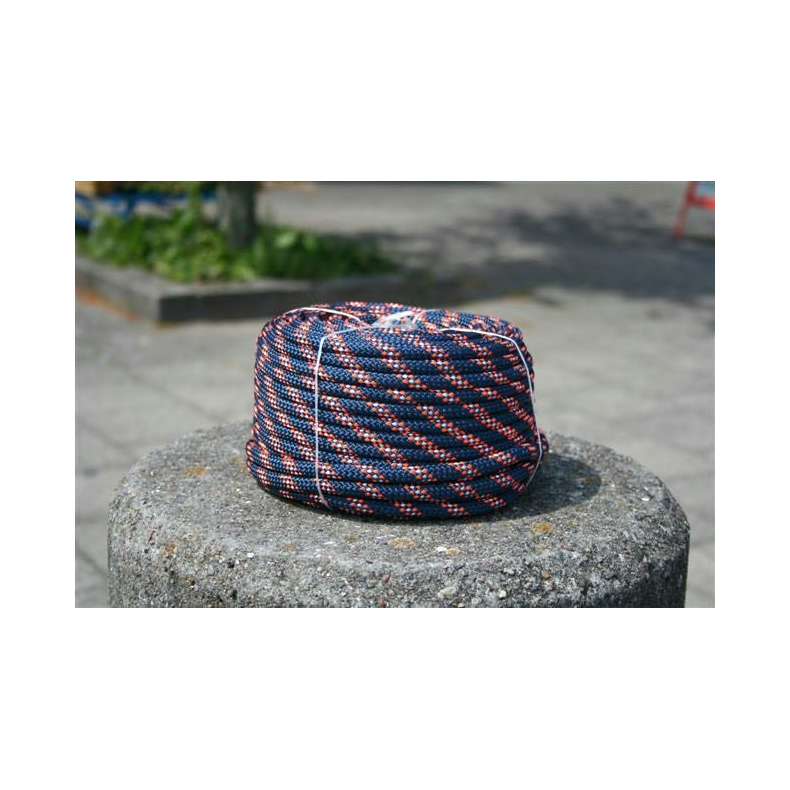 Faldline 8mm 30m bl, 32- flettet Polyester
