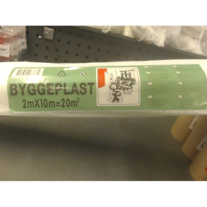 BYGGEPLAST 2X10M