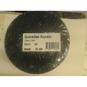 Gulvslibe rondeller Korn 24 180mm-  50 stk pk