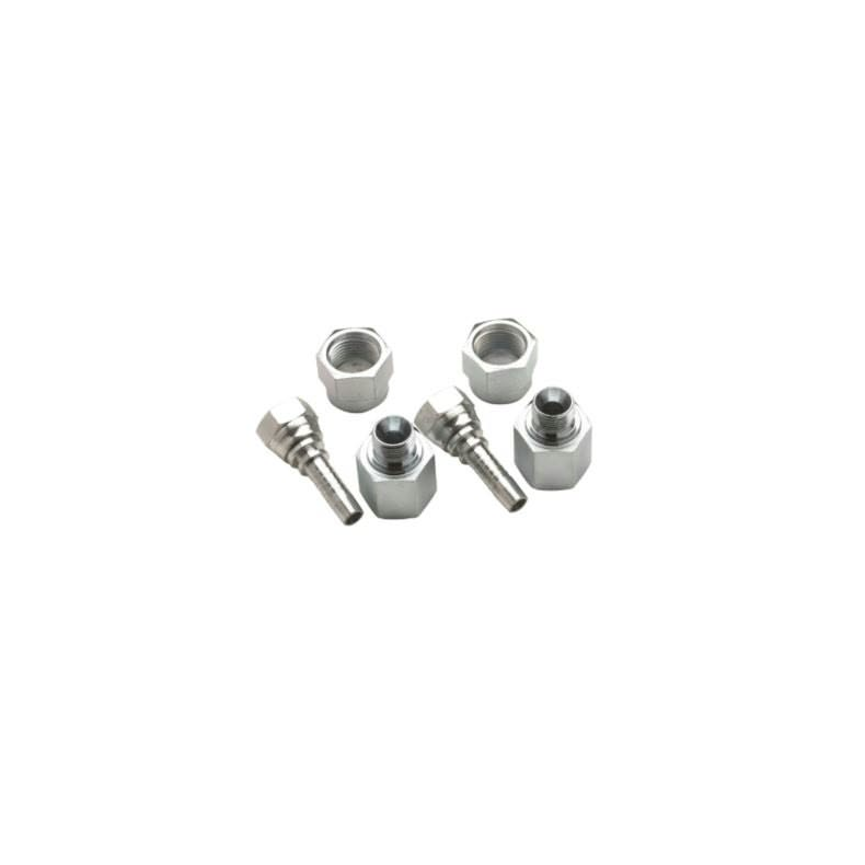 FUEL FILTER DOUBLE + slangestuds for Spin On Filter