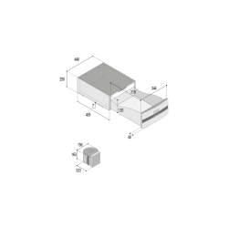 Skuffe Kleskab D20a 20l Hvid Front