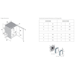 Vitrifrigo k�leskab C85I Right DC CHR NE BDK-R - 81L