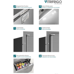 Vitrifrigo DW360 OCX2 DTX - K�leskab med fryseskuffe og k�leskuffe