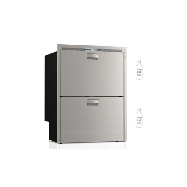 Vitrifrigo skuffekleskab med 2 skuffer - 144L - DW180 OCX2 RFX - 12/24V