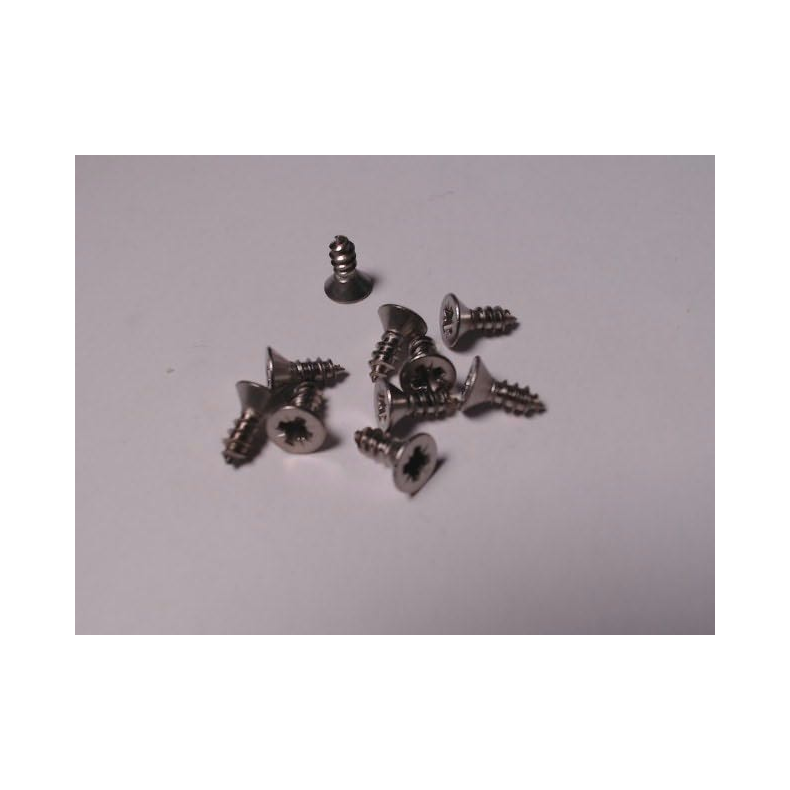 Selvskrende Skruer Rustfri  Undersnket PZD - din 7982  A4 Din 7982 Pl. Skrue Us Pzd A4 3,5x9,5          10stk