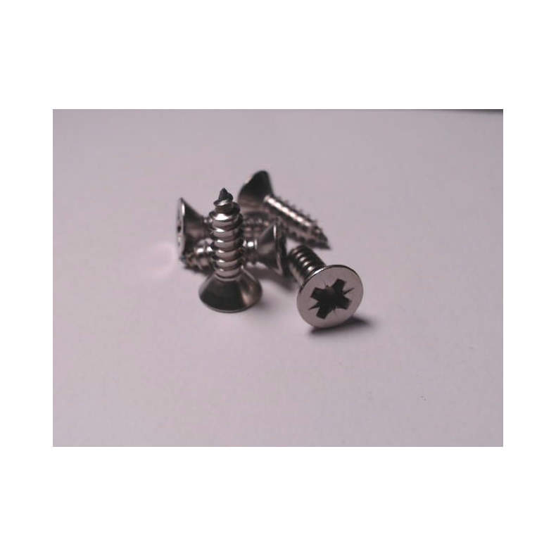 Selvskrende Skruer Rustfri  Undersnket PZD - din 7982  A4 Din 7982 Pl.Skrue Us Pzd A4 5,5x19           5stk