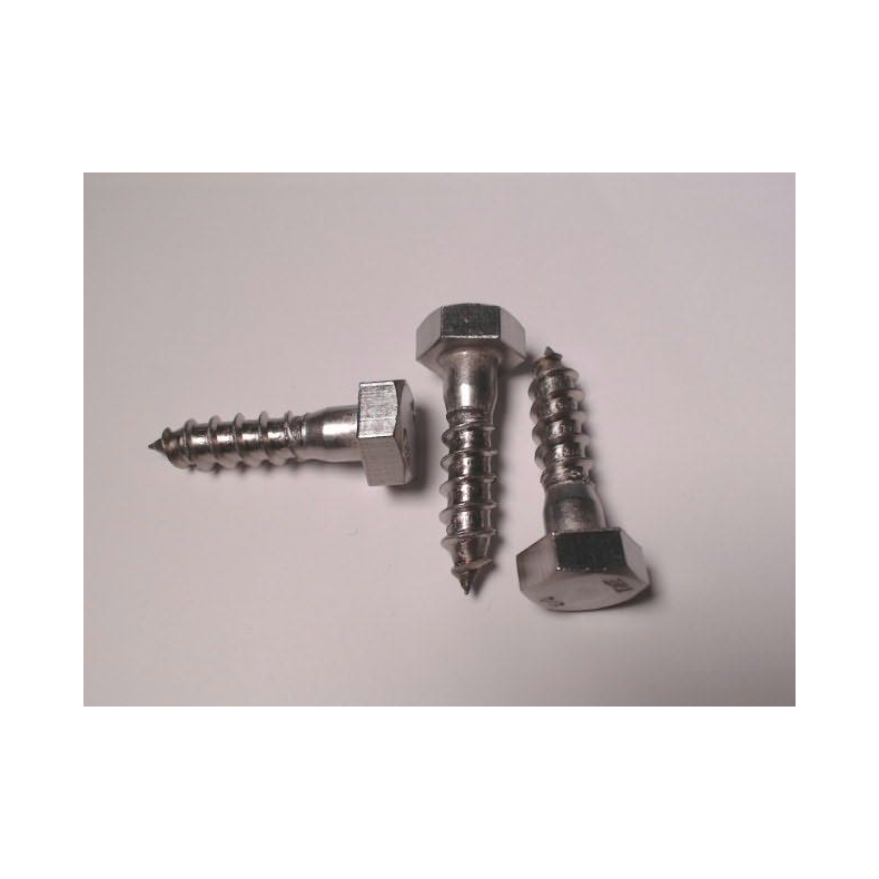 Din 571 Fransk Skrue A4  Din 571 Fransk Skrue A4 10x40                   3stk