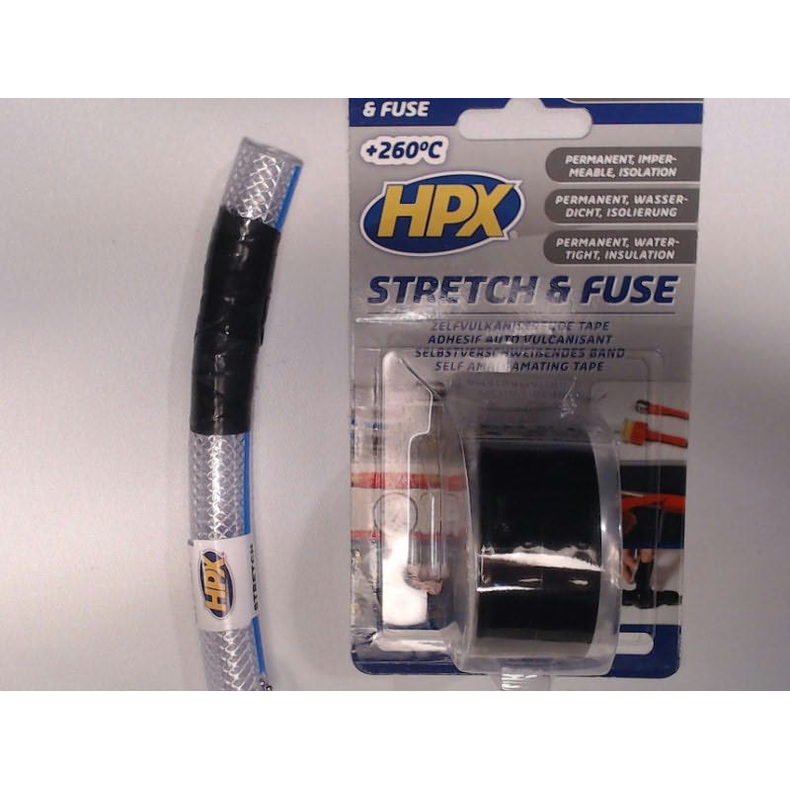 Strecht & Fuse Silicone Tape Stretch & Fuse Self Fusion Tape - Black 25mm X 3m