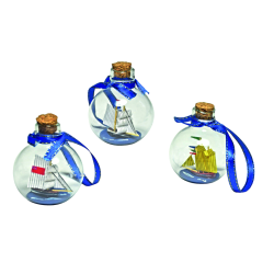 Julekugler Flaskeskib 3 Stk.