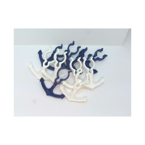 Tjklemmer Til Sgelnder 10 Stk Anker Bl Hvid