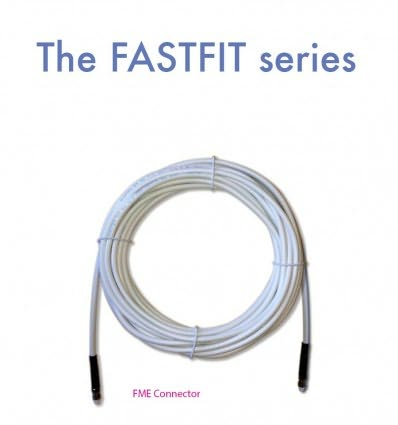 Billede af 10m Fastfit Kabel Med Fme Stik Formonteret Rg58