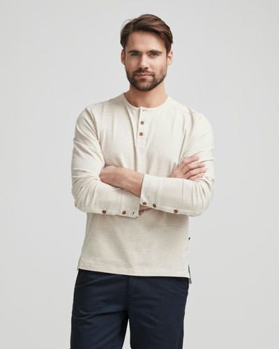 Holebrook Isac Henley Holebrook Isac Henley Off White Melange Str. L Holebrook Isac Henley Holebrook Isac Henley Off White Melange Str. L