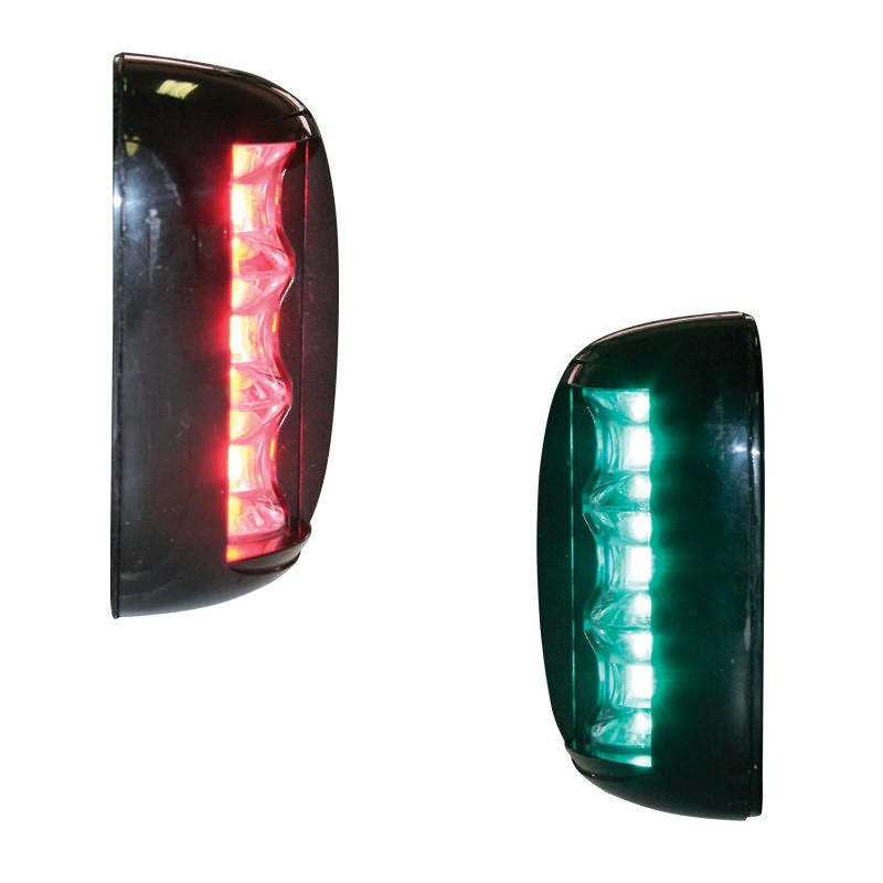 Led Lanterne Op Til 20m Lalizas Lanterne Led Styrbord Bagbord Sæt Sort Hus Fos Led 20